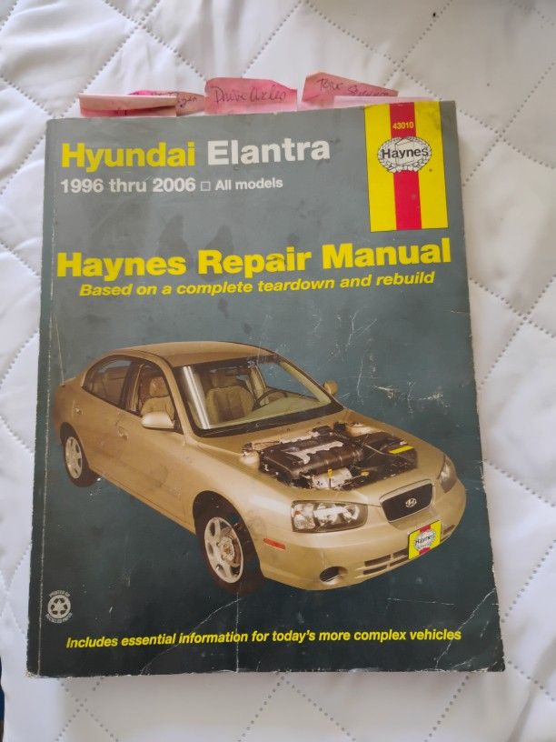 Haynes Repair Manual For Hyundai Elantra