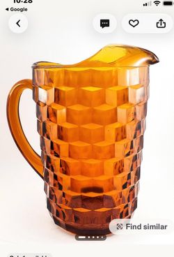 Vintage Amber Pitcher
