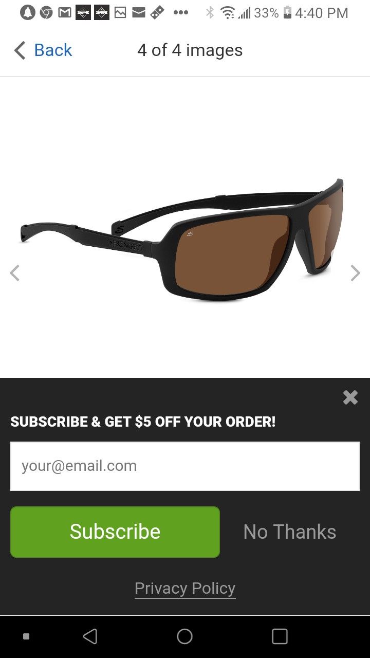 Serengeti sunglasses