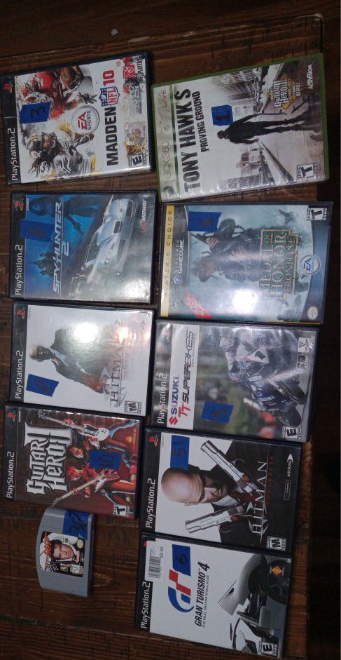 PS2 Games N64 Game And Xbox 360 Game 