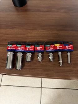 METRIC SOCKET  $ 5 EACH OR $ 30 FIR ALL 7 PIECES