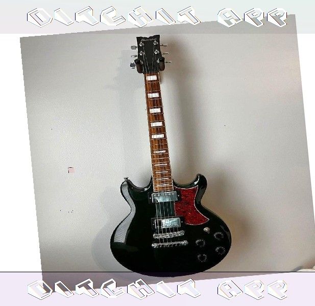 Electric Guitar Rock Hard with Superior Sound Technology born meeting