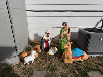 Nativity Scene Christmas Blow Mold Decorations