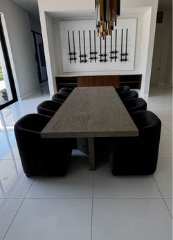 Restoration Hardware large table  and 8 chairs