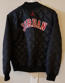 Nike Jordan Jumpman Boys Quilted Black Bomber Jacket Size Youth XL