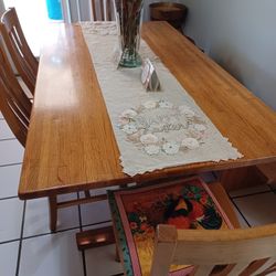 Wooden Dining Room Set
