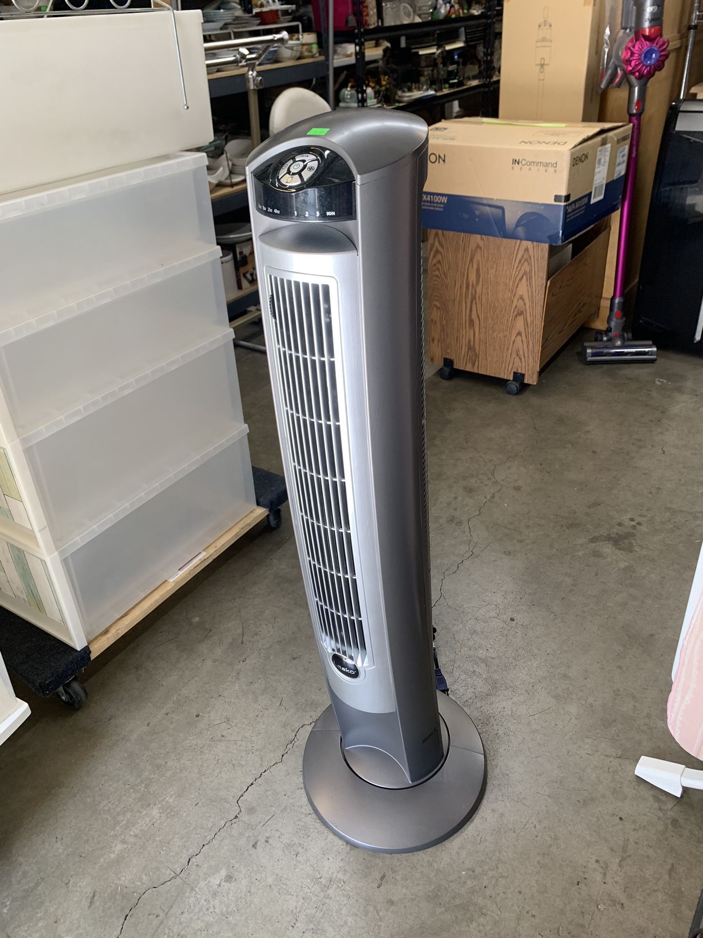 Lasko Portable Electric 42" Oscillating Tower Fan with Fresh Air lonizer, Timer and Remote Control