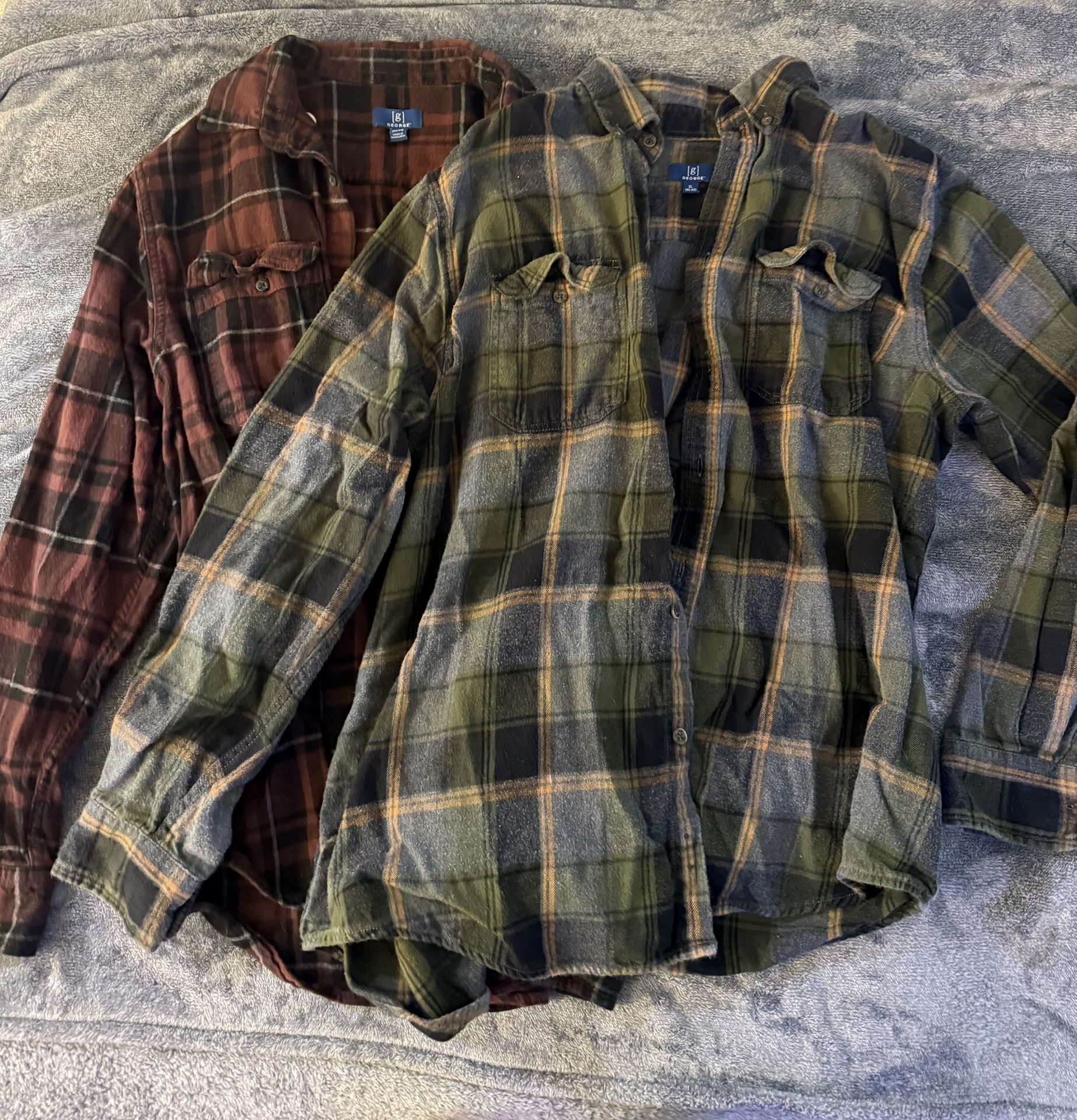 George Men’s Flannel Shirts