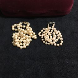 Vintage Pearl Necklace Lot 