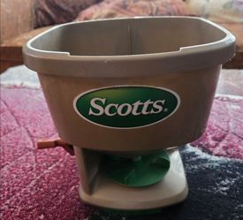 Scott's seed spreader.