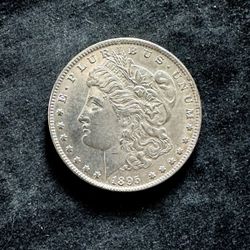 1895-S Morgan Silver Dollar Coin. Choice AU-Better Date. Great For A Coll. Nice.
