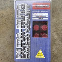 Rays Duralumin Lug Nuts Set For M12x1.5mm In Red