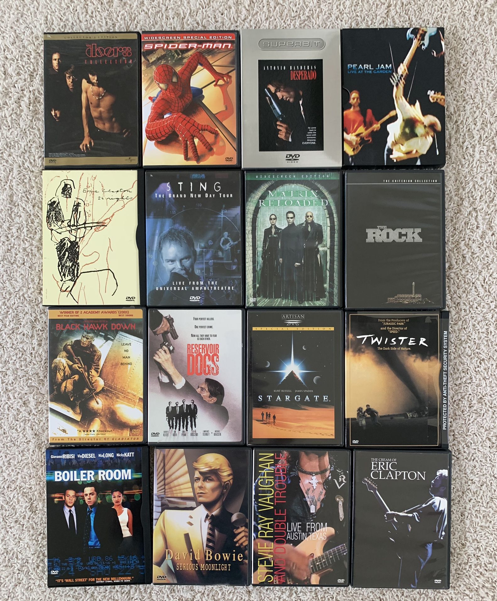 DVD assortment, 16 In Total All Mint Condition Some Never Opened