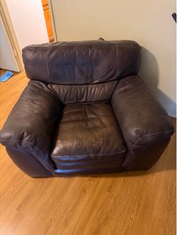 Leather big man chair