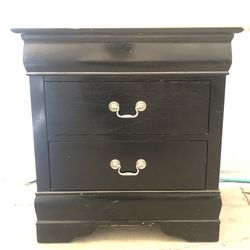 Wooden MDF Wood Side Table End Table Dresser Black Mueble