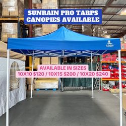 SUNRAIN PRO TARPS HEAVY DUTY CANOPY AVAILABLE IN 10X10 / 10X15 / 10X20 [DIFFERENT SIZE DIFFERENT PRICE]
