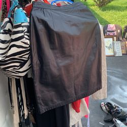 Leather Pencil Skirt Sz 10