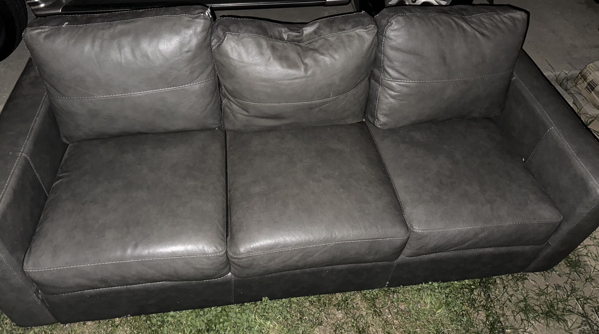 Leather couch