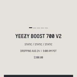 Size 13 Static Yeezy Boost 700 V2