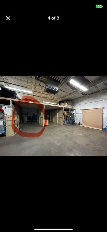 10x25 Storage Unit. Can be used as car storage. The door can be installed
