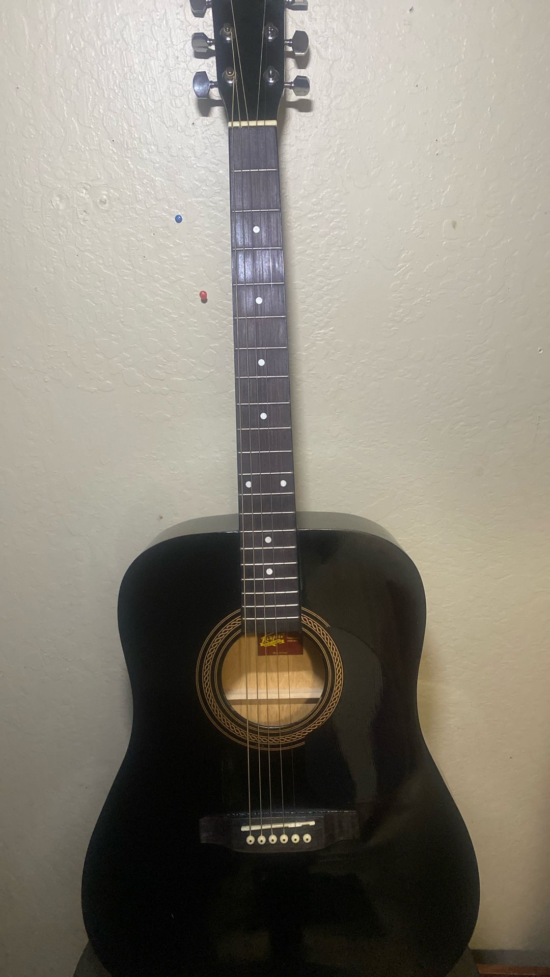 Rogue RA-090 Dreadnought Acoustic Guitar Black