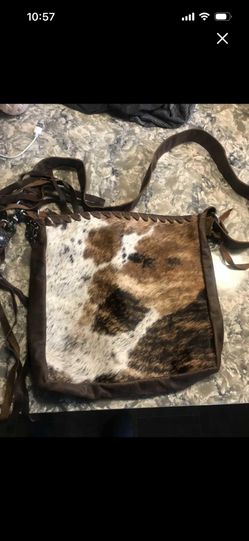 New Leather Cowhide Cross Body Bag