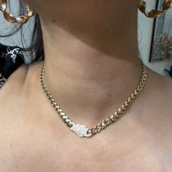 CADENA BABY MONACO  ORO 14K