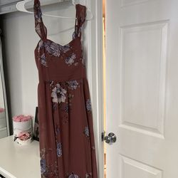 Windsor Purple Floral Dress Fits Medium 