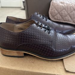 Gino Vitale Men’s Diamond Cut Dress Shoes Size 6.5