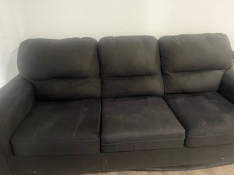 Black couch and Love seat