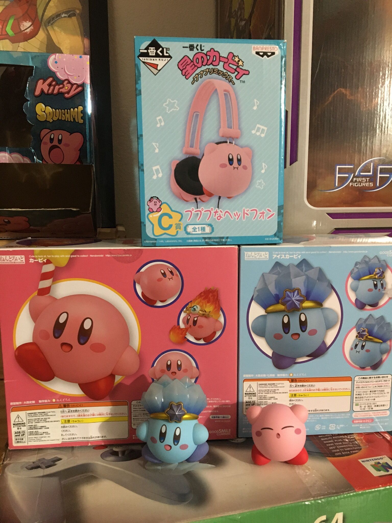 2 Kirby’s Nenderoid + Official Kirby Headphones + A Big Kirby Plushie!