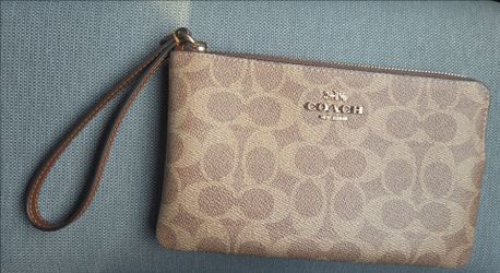 Coach Signature Wristlet Clutch