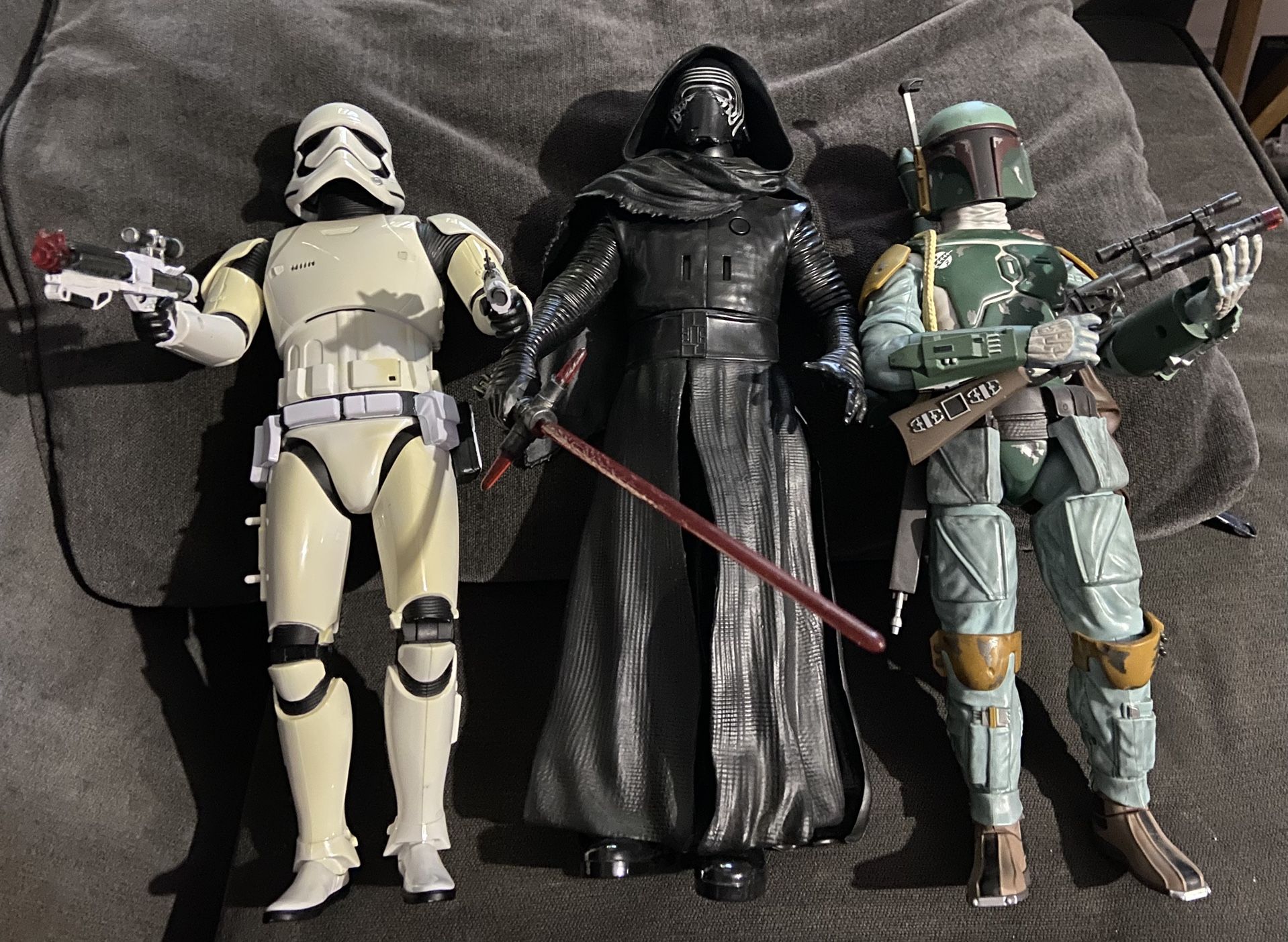 Star Wars Talking Action Figures Boba Fett Kilo Ren Stormtrooper