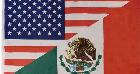 Mexico/USA Hybrid Flags