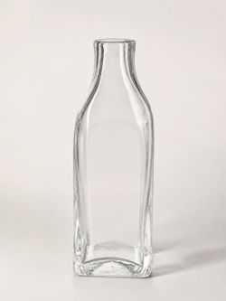 Clear Glass Bottle Vase / Decorative Bud Vase