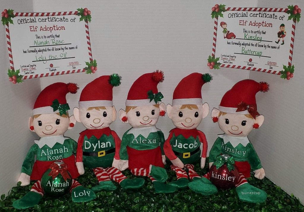 Personalized Elfs And Ornaments 