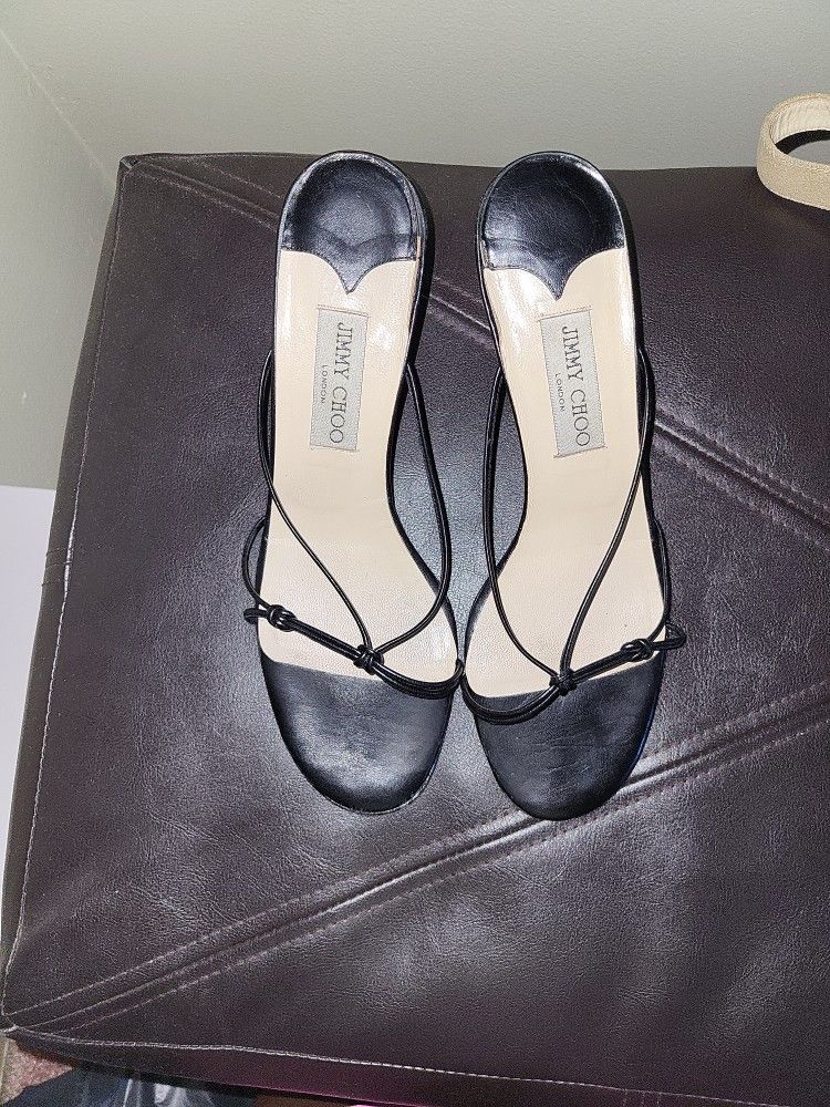 Black Jimmy Choo Strapped Sandal