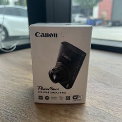 Canon Elph 360 HS Camera New Black