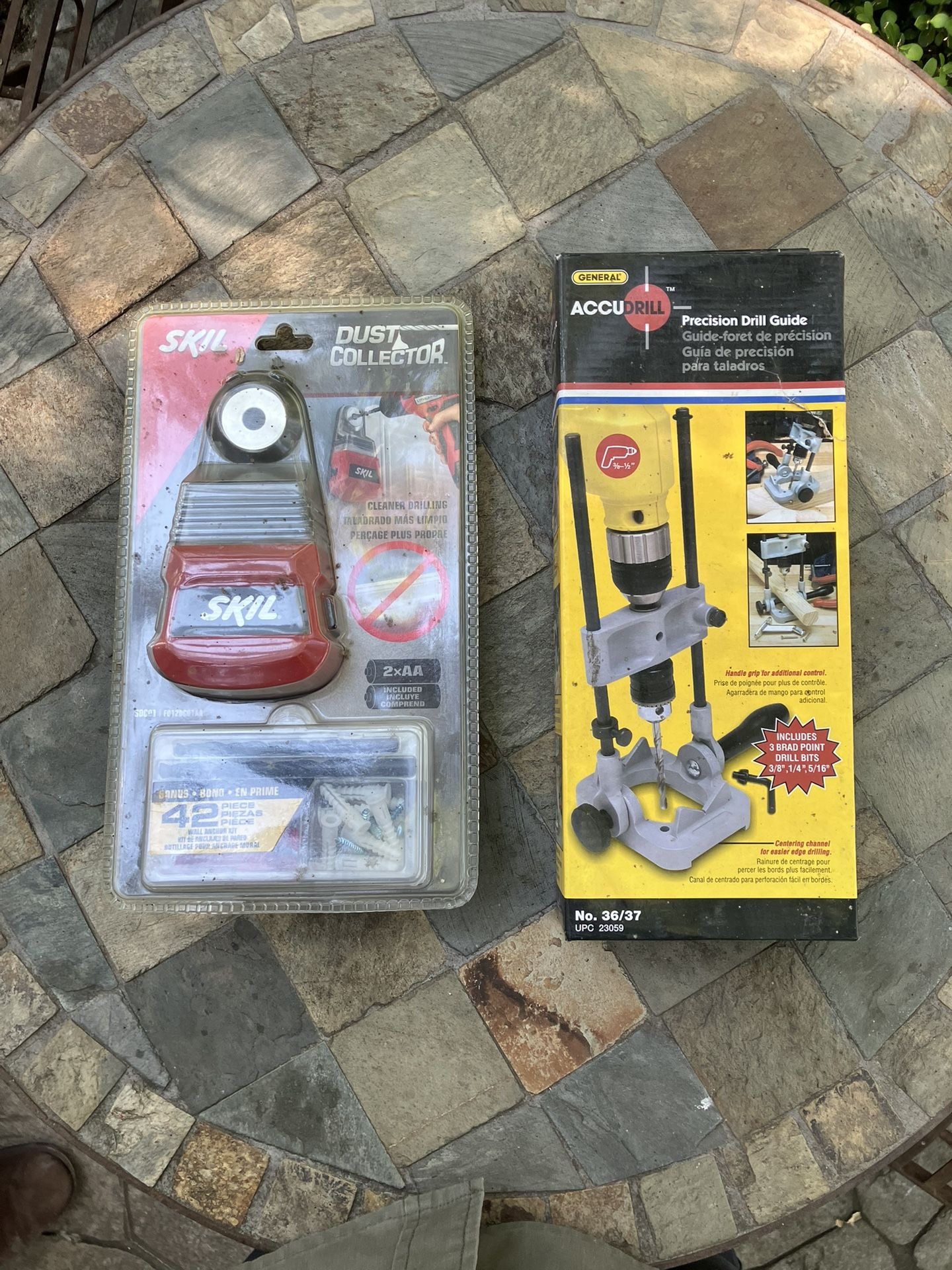 General Tools AccuDrill Precision Drill Guide + SKIL Dust Collector – New