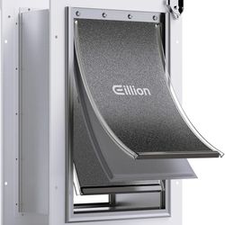 3-Flap Pet Door for Wall Dog Door for Wall Exterior, Large Doggie Door, All-Metal Frame, Metal Closing Panel and Telescoping Tunnel, Pets Up to100 Lb 