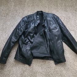Rock & Republic Faux Leather Jacket SMALL