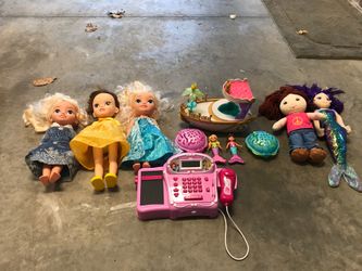 Talking Dolls and Register with additional dolls and toys