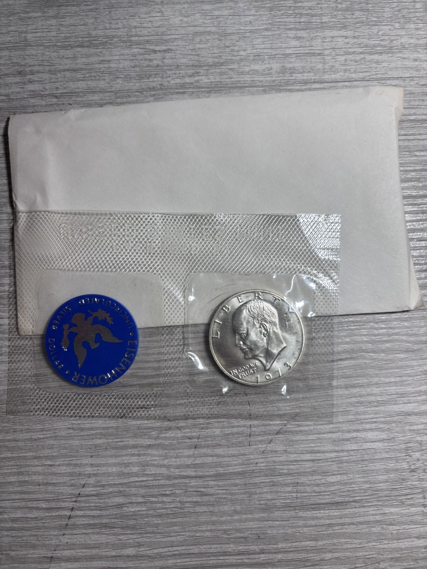 1973 Eisenhower Silver Dollar Coin