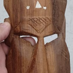 African Wooden Bone Mask