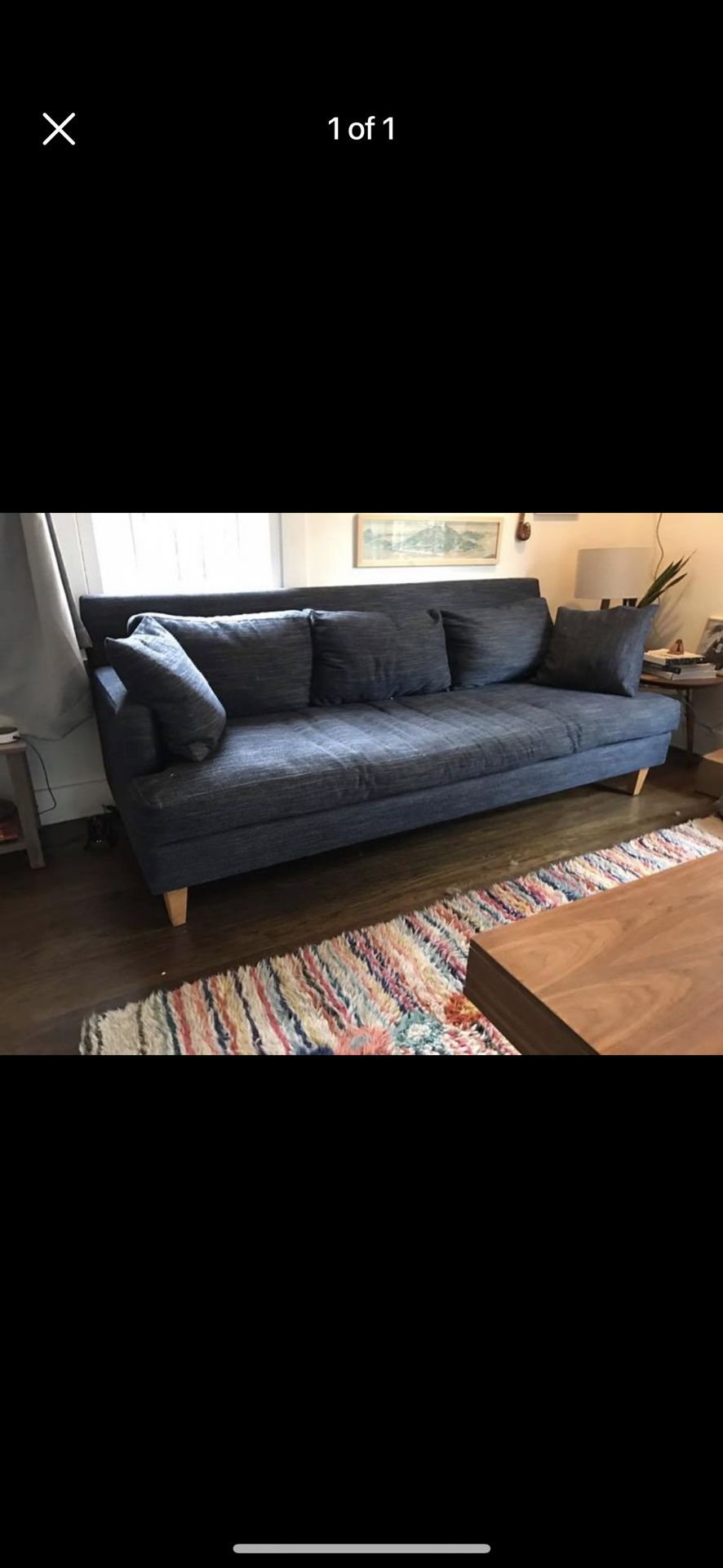 Comfy Mid-century Couch 