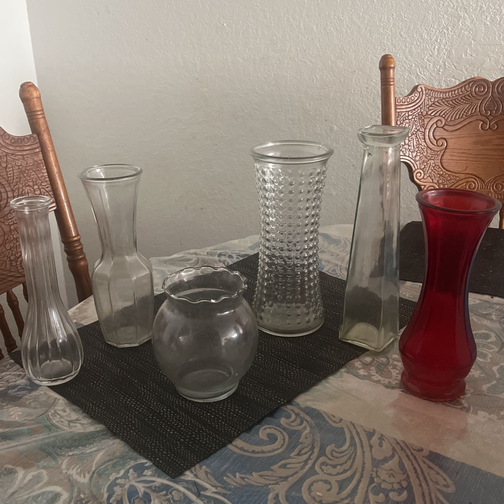 Flower glass vases