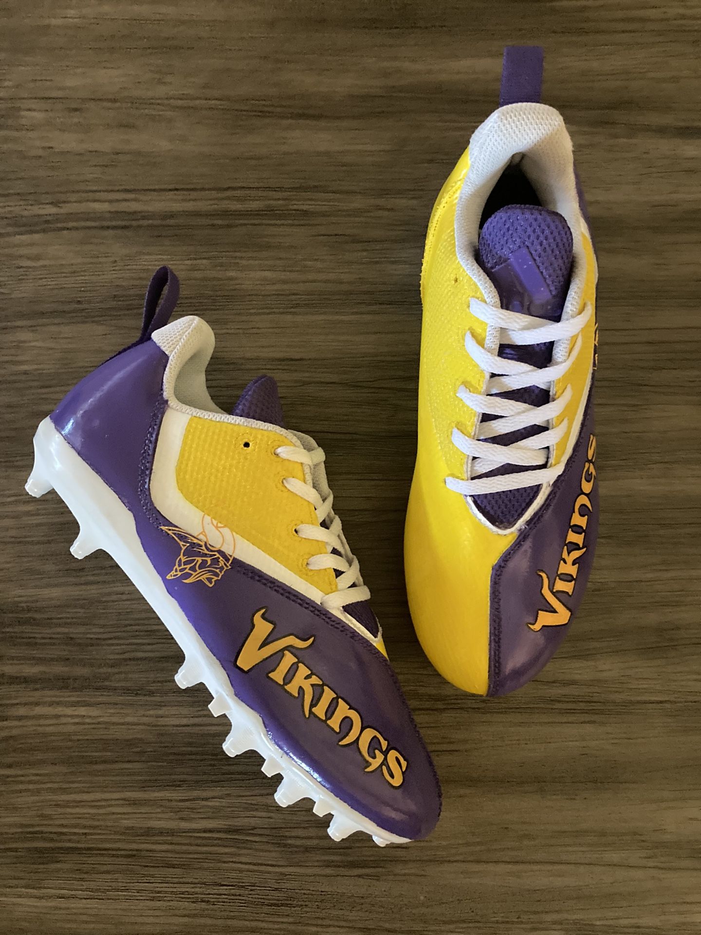 Vikings Custom Paint Cleats
