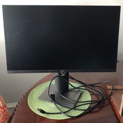 2 Dell Computer Monitors With Cords, Keyboard, & Mouse