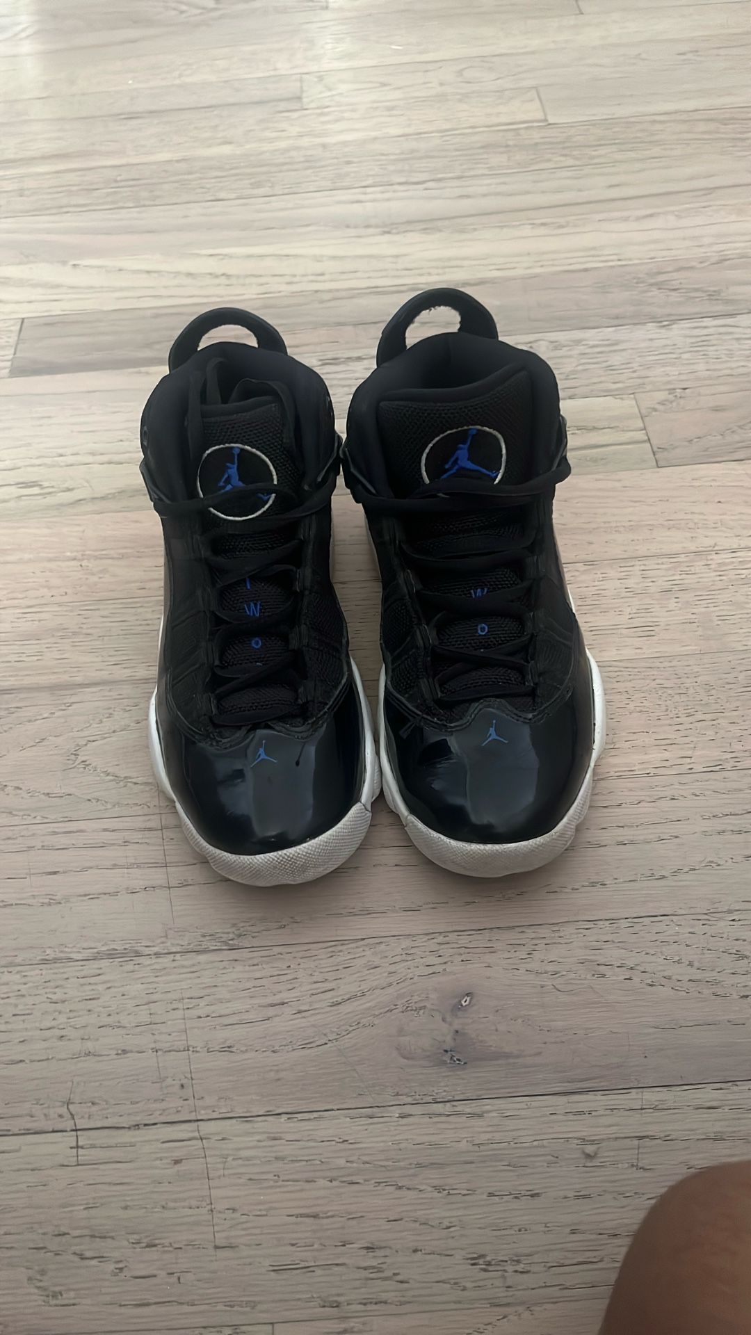 Kids Black And Blue Jordan’s