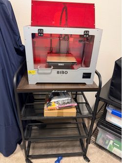 3D Printer-BIBO 2 w/ Printer & Spooler Cart, Filament, Spare Parts